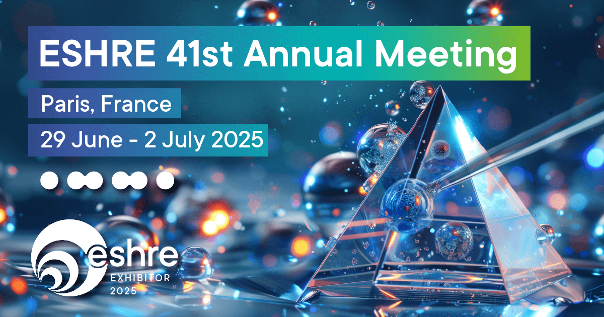 Meddilink at ESHRE 2025 in Paris — exhibitor banner, Booth #D016
