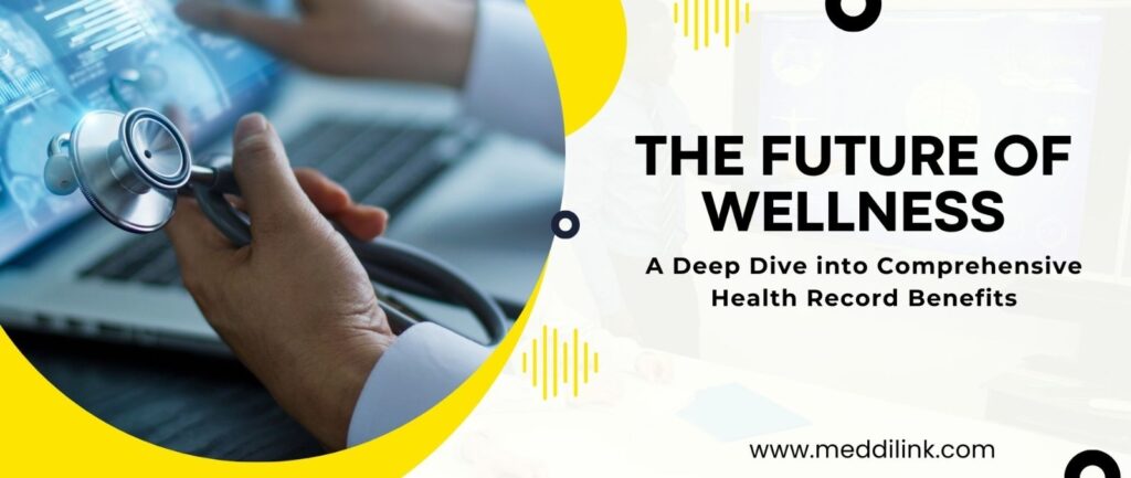 A scientist using IVF lab management software on a computer in a modern fertility clinic.